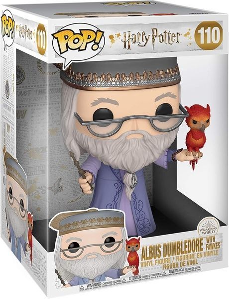 Фігурка Funko POP: Harry Potter - Jumbo Albus Dumbledore with Fawkes 25,4 см 48038 фото