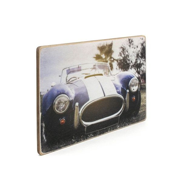 Постер "Shelby Cobra 427 - 1966. Blue car with white stripes" pvm0098 фото