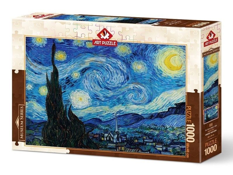 Пазл Звездная ночь, 1889, Ван Гог, 1000 эл. Art Puzzle Starry Night 5202 фото Пазл Звездная ночь, 1889, Ван Гог, 1000 эл. Art Puzzle Starry Night 5202 фото