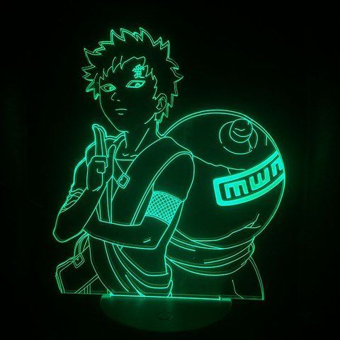 Настільний світильник-нічник Гаара Naruto 7 кольорів + USB A252471X фото