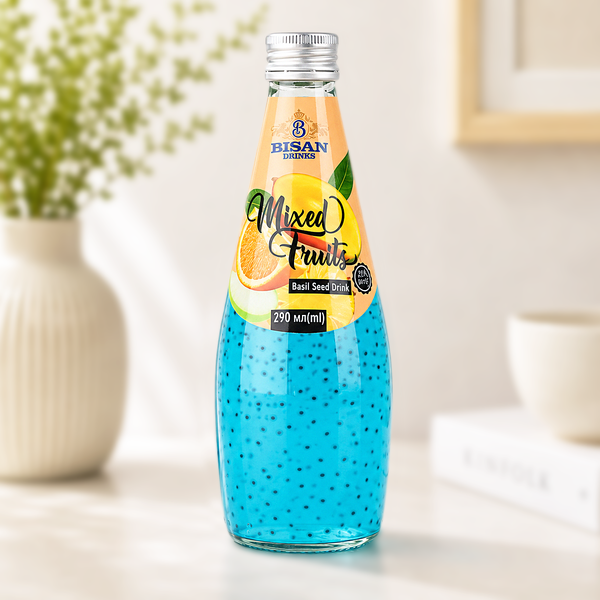 Напій Basil Seed Drink Mixed Fruit 290мл c/б BS1014 фото Напій Basil Seed Drink Mixed Fruit 290мл c/б BS1014 фото