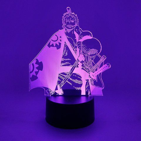 Настольный светильник-ночник Рононоа Зоро One Piece 7 цветов + USB A252631V фото