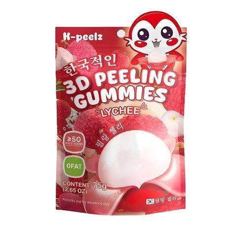 Желейные конфеты K-peelz Peelable Gummies Candy Lychee 75g НФ-00000165 фото