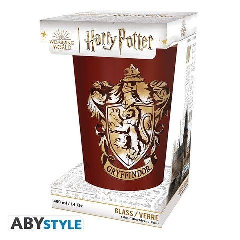 Склянка HARRY POTTER Premium Large Glass Gryffindor 400 мл ABYVER206 фото