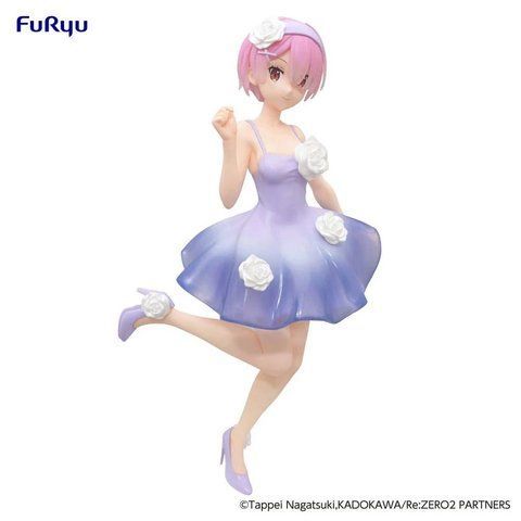Оригинальная аниме фигурка Re:Zero - Starting Life in Another World Ram Flower Dress Trio-Try-iT Statue FR_RZ_FD_RAM фото