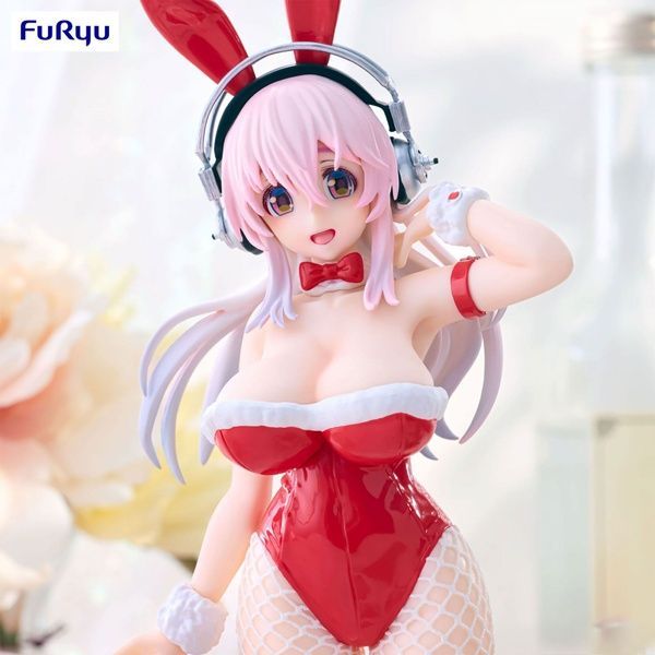 Оригінальна аніме фігурка Super Sonico - BiCute Bunnies Figure Red Color Version 30 см auto-1643686265 фото