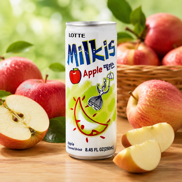 Фруктовий газований напій Milkis зі смаком яблука, 250 мл К1175 фото