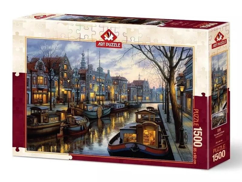 Пазл Амстердам. Світло каналу, 1500 ел. Art Puzzle Channel Light 5389 фото Пазл Амстердам. Світло каналу, 1500 ел. Art Puzzle Channel Light 5389 фото