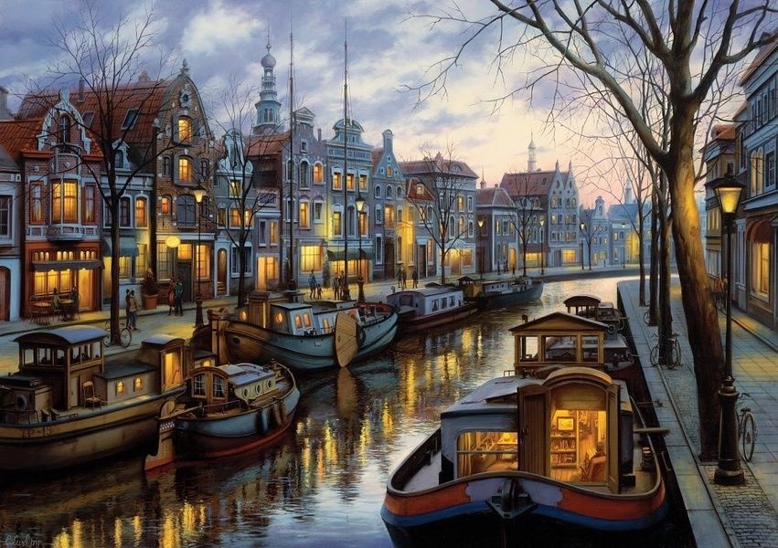 Пазл Амстердам. Світло каналу, 1500 ел. Art Puzzle Channel Light 5389 фото Пазл Амстердам. Світло каналу, 1500 ел. Art Puzzle Channel Light 5389 фото