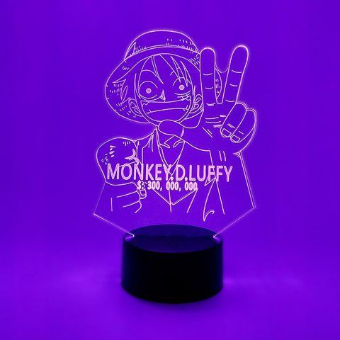 Настольный светильник-ночник Луффи One piece 7 цветов + USB A252630C фото