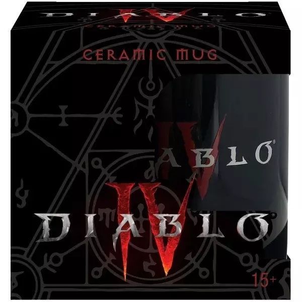 Кружка JINX Diablo IV Hotter Than Hell Black Ceramic Mug 325 ml JINX-11800 фото