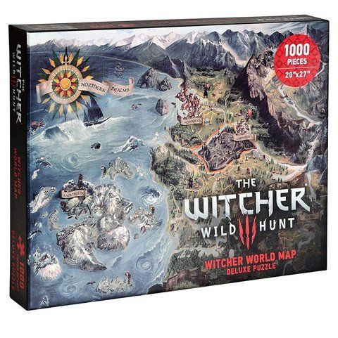 Пазл WITCHER 3 - Wild Hunt Witcher world map (Ведьмак) 3003-990 фото