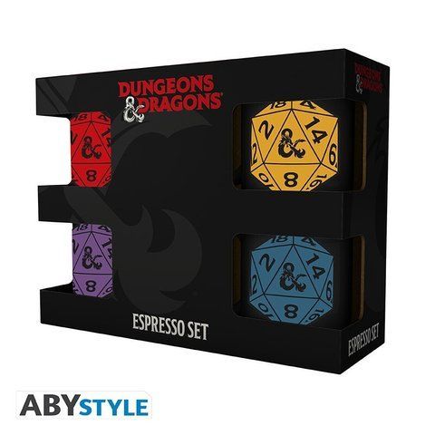 Набір чашок DUNGEONS & DRAGONS Set 4 чашки для кави 110мл MGS0028 фото