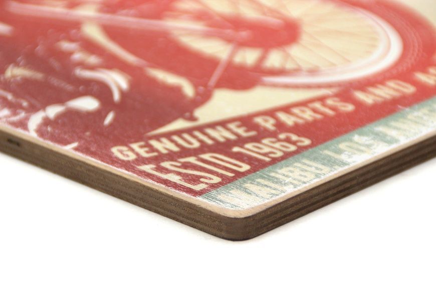 Wood постер "Classic motorcycles garage" pvm0099 фото