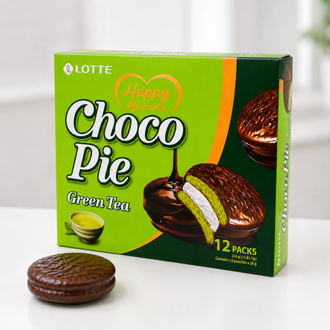 Печенье со вкусом зеленого чая CHOCO PIE ТМ"LOTTE", 336 г 510000587 фото