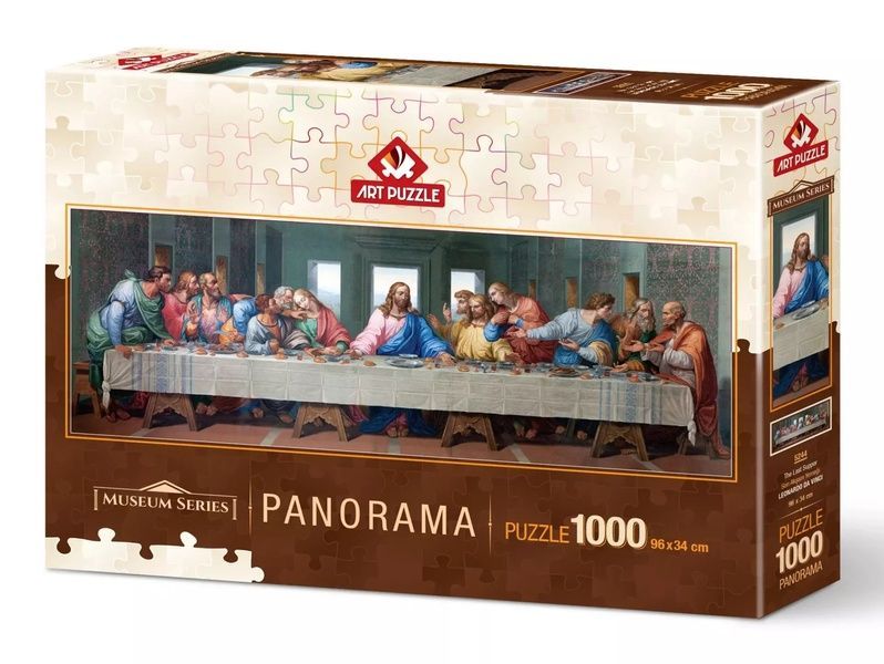 Пазл Тайна вечеря, Леонардо да Вінчі, Art Puzzle The Last Supper 1000 ел. (панорама) 5244 фото Пазл Тайна вечеря, Леонардо да Вінчі, Art Puzzle The Last Supper 1000 ел. (панорама) 5244 фото