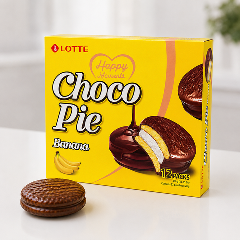 Печенье со вкусом банана CHOCO PIE ТМ"LOTTE", 336 г 510000574 фото