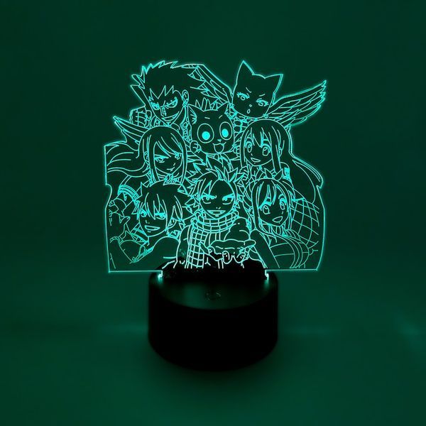 Настільний світильник-нічник Fairy Tail 7 кольорів + USB A247251E фото