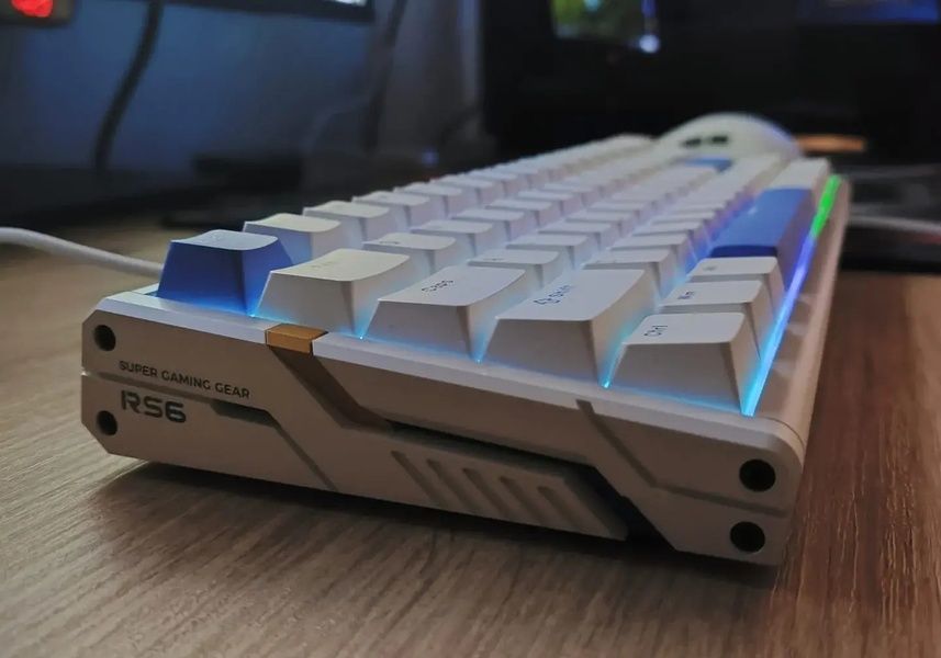 Ігрова клавіатура ATK RS6 Aluminum Hall Effect ENG Анодований алюміній ATK-RS6-WHT фото