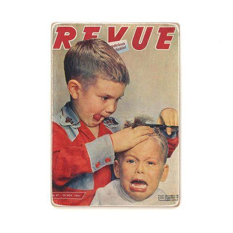 Wood постер "Revue. Детский барбершоп" pvc0040 фото