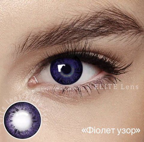 Линзы Фиолет Узор lens092 фото