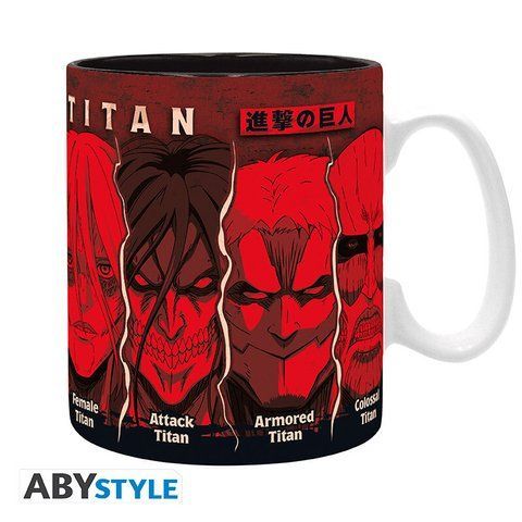 Чашка ATTACK ON TITAN Mug All Titans Big Size 460 мл ABYMUGA676 фото