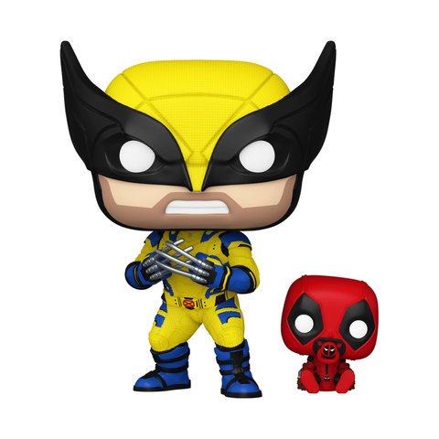 Коллекционнаягровых фигурок FUNKO POP! серии "Дэдпул 3" - РОСОМАХА С БЭБИПУЛОМ 82382 фото