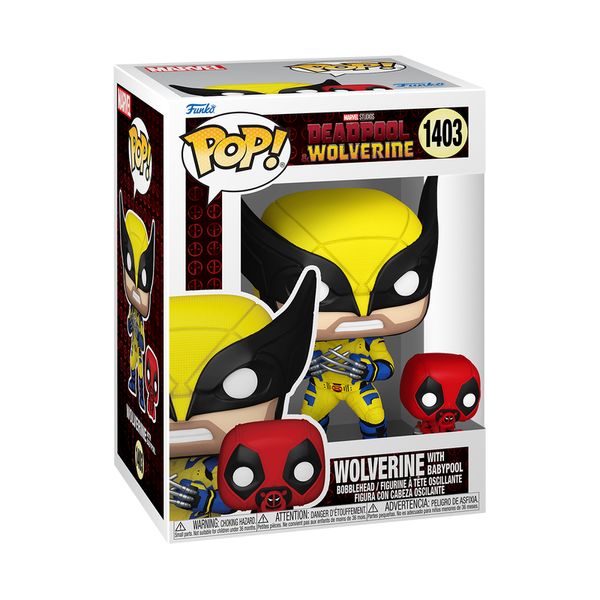 Набір фігурок FUNKO POP! серії "Дедпул 3" - РОСОМАХА З БЕБІПУЛОМ 82382 фото