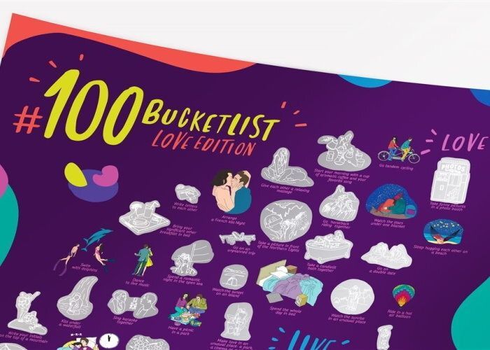Скретч постер #100 ДЕЛ Для Влюблённых LOVE edition (англ.) 13018 фото