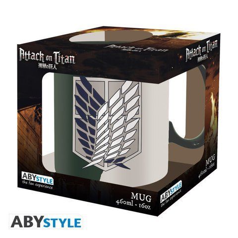 Чашка ATTACK ON TITAN Mug Emblem S4 Big size ABYMUGA450 фото
