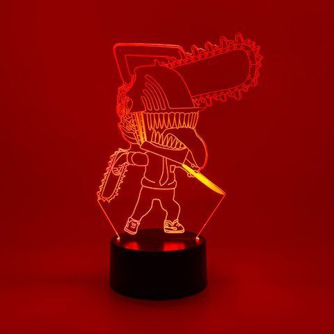 Настольный светильник-ночник Chainsaw Man 7 цветов + USB A009085A фото