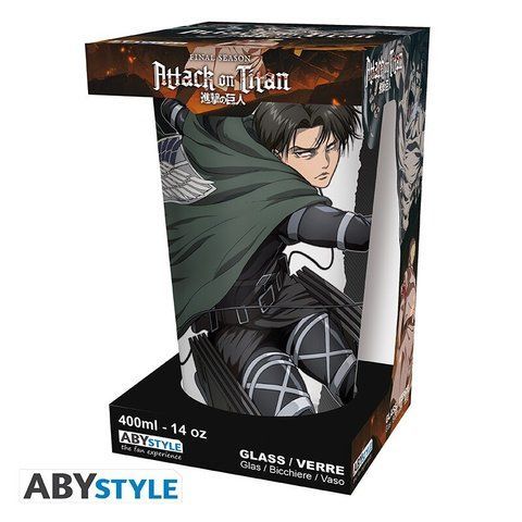Склянка ATTACK ON TITAN Large Glass Levi S4 460 мл ABYVER209 фото