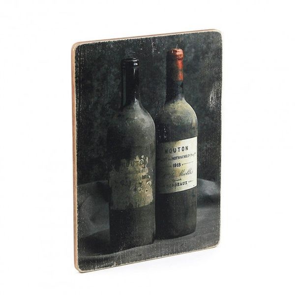 Wood Постер Old wine bottles pva0053 фото