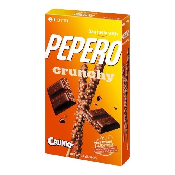 Соломка Pepero Crunky хрумка 39 г, ТМ Lotte 10-935 фото Соломка Pepero Crunky хрумка 39 г, ТМ Lotte 10-935 фото