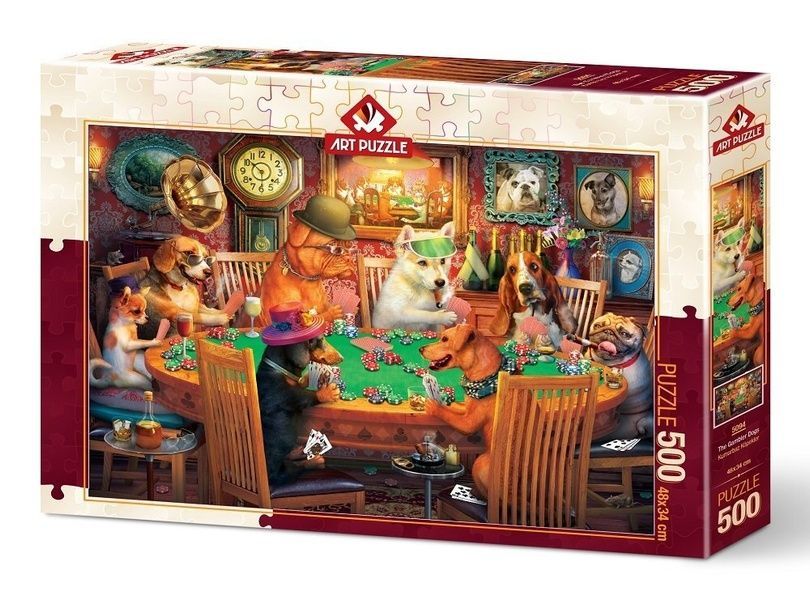 Пазл Собаки азартні гравці, 500 ел. Art Puzzle Gambling Dogs 5094 фото Пазл Собаки азартні гравці, 500 ел. Art Puzzle Gambling Dogs 5094 фото