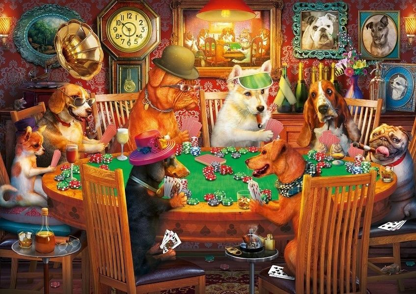Пазл Собаки азартні гравці, 500 ел. Art Puzzle Gambling Dogs 5094 фото Пазл Собаки азартні гравці, 500 ел. Art Puzzle Gambling Dogs 5094 фото