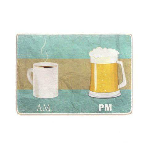 Wood постер "Coffee AM / Beer PM" pvh0057 pvh0057 фото