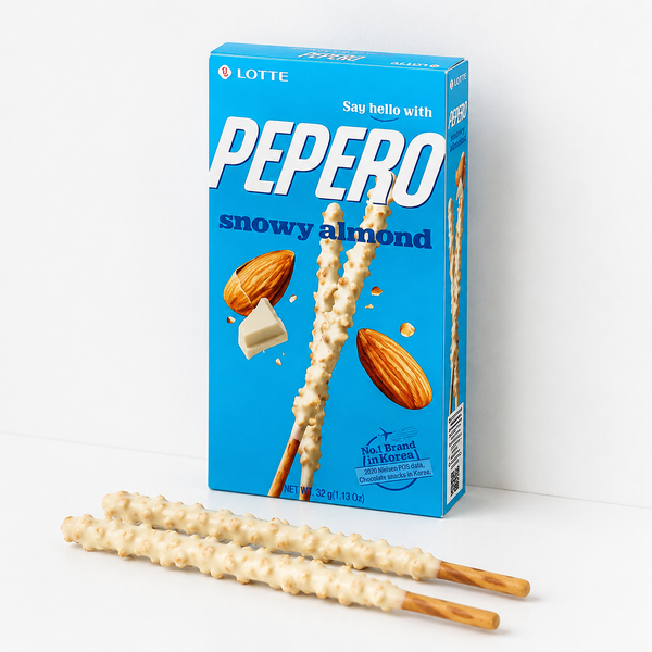 Палочки Pepero с миндалем Snowy Almond Lotte, 32 г 10-934 фото Палочки Pepero с миндалем Snowy Almond Lotte, 32 г 10-934 фото