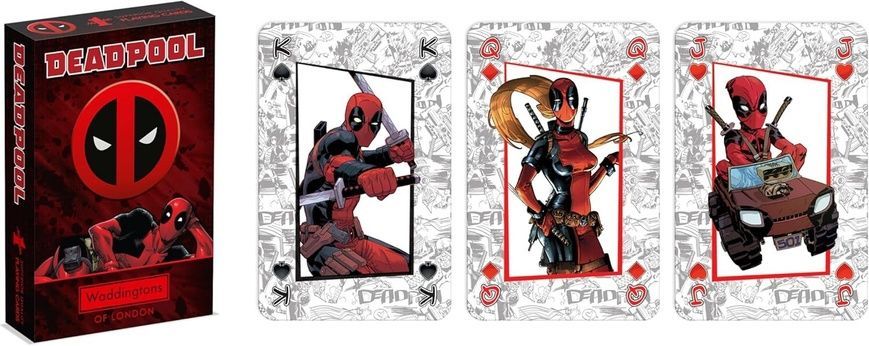 Игральные карты MARVEL Waddingtons No.1 - Deadpool WM04686-EN1-12 фото