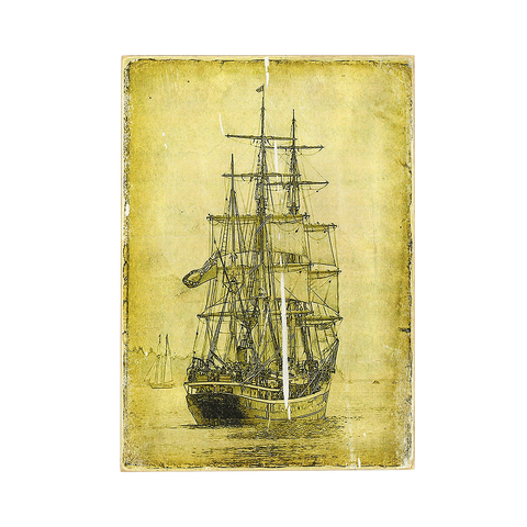 Wood Постер Vintage Ship #1 pvc0042 фото