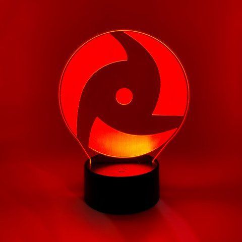 Настільний світильник-нічник Мангекьо Шарінган Naruto 7 кольорів + USB A252470Q фото
