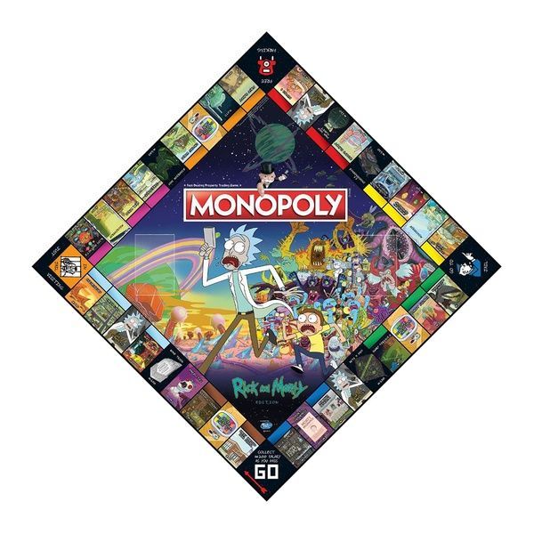 Настільна гра WINNING MOVES Rick and Morty Monopoly 2701 фото