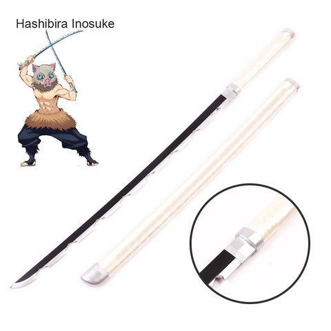 Катана 1:1 Hashibira Inosuke Demon Slayer cosplay weapon wood sword 104CM A016500N фото