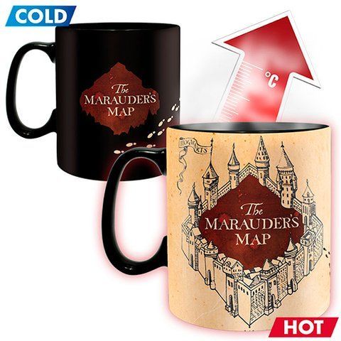 Кружка хамелеон с картой мародеров из Гарри Поттера ABYMUG301 фото