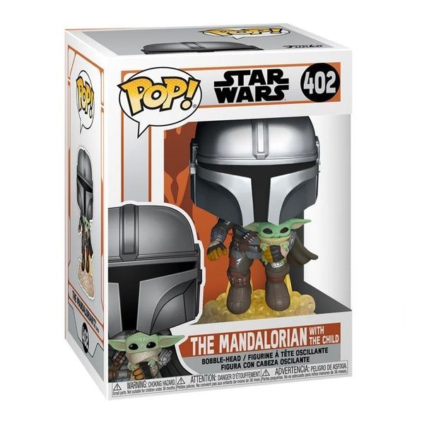 Фігурка Funko Pop! серії " Мандалорець" - Мандалорець, що летить з малюком 50959 фото