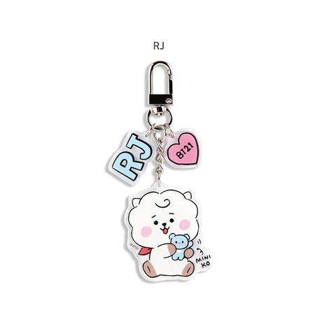 Брелок BTS BT21 star RJ acrylic A256828F фото