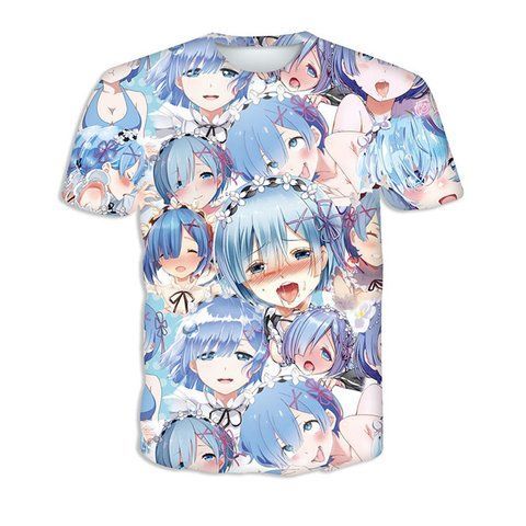 Футболка Ahegao Re:ZERO Life in a different world from zero A241473 фото