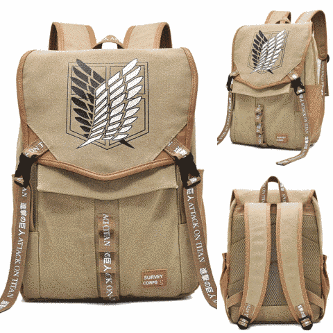 Рюкзак Attack on Titan Атака Титанов canvas backpack A244699 фото