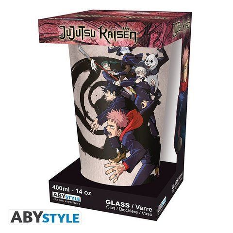 Склянка JUJUTSU KAISEN Large Glass 460 мл Tokyo vs Kyoto ABYVER238 фото