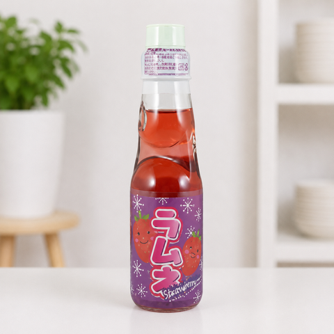 Газировка з кулькою RAMUNE Raspberry 200ML F158 фото
